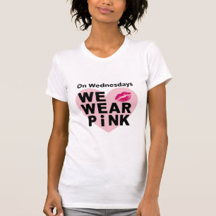 T-shirt Le Mercredi Nous Portons Pink Funny Valentine