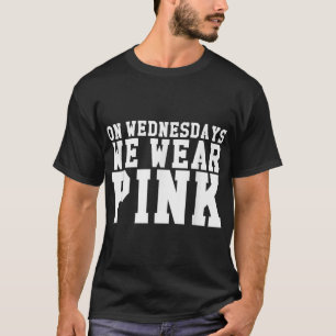 T-shirt Le mercredi, nous portons un Tee - shirt ROSE861