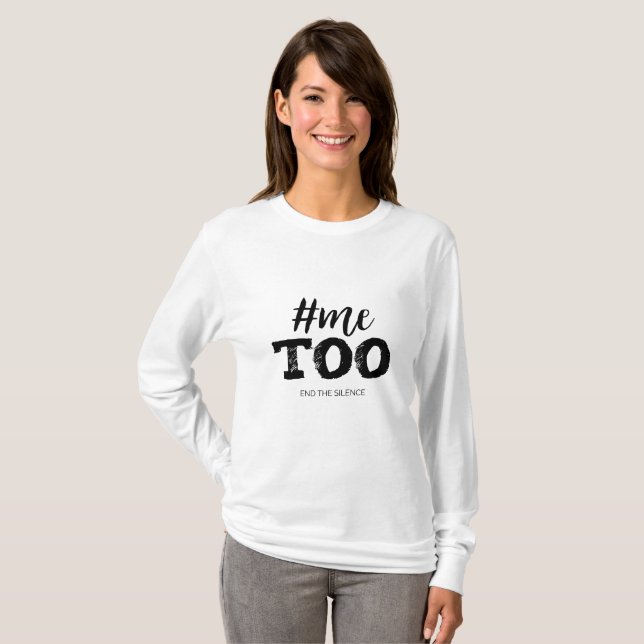 T-shirt Le #Metoo, finissent le silence (Devant entier)