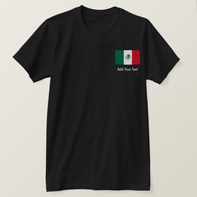 T-shirt Le Mexique - drapeau mexicain (Design devant)