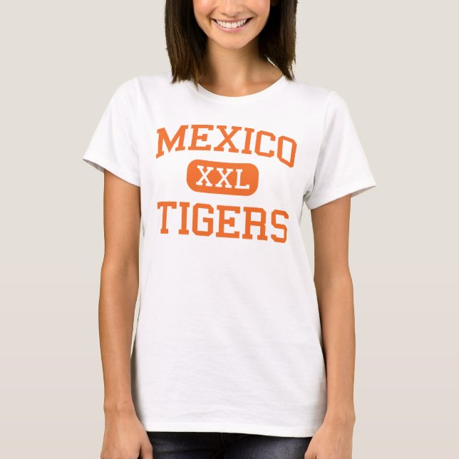 T-shirt Le Mexique - tigres - lycée - Mexique New York (Devant)