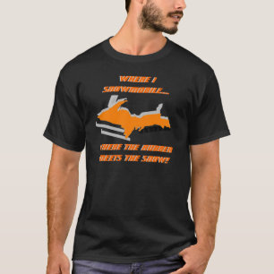 T-SHIRT LE MICHIGAN SUPÉRIEUR MORPHS DANS LA CHEMISE DE ~