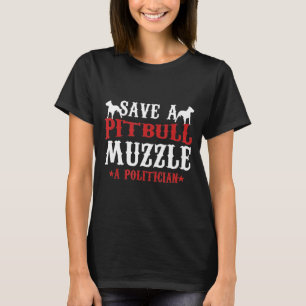 T-shirt Le Militant Animal Pitbull Dog Propriétaire Sauvez