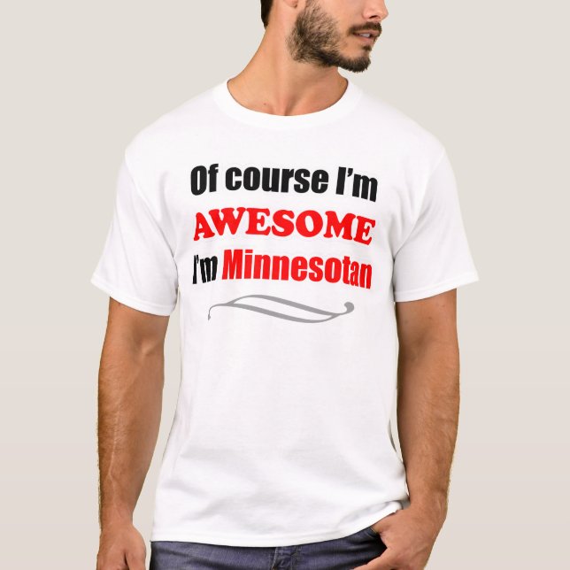T-shirt Le Minnesota Est Super (Devant)