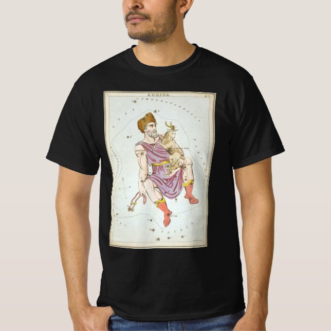 T-shirt Le miroir de l'Ukraine, la carte céleste de l'astr (Devant)