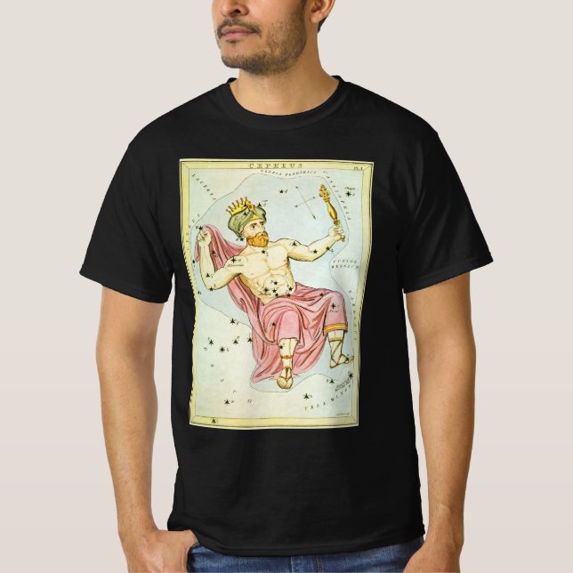 T-shirt Le miroir de l'Ukraine, la carte céleste de l'astr (Devant)