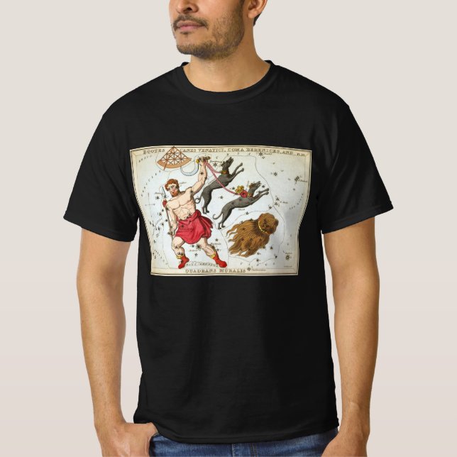 T-shirt Le miroir de l'Ukraine, la carte céleste de l'astr (Devant)
