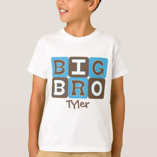 T-shirt Le mod bloque grand Bro - bleu et brun
