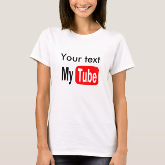 T-shirt Le modèle drôle de YouTube, le font vous-même,