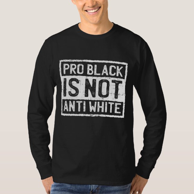 T-shirt Le Mois de l'histoire noire Pro n'est pas une mani (Devant)