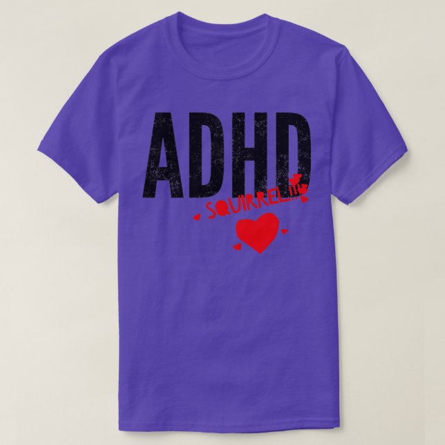 T-shirt Le mois de sensibilisation au TDAAD est octobre SQ (Design devant)
