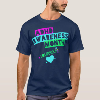 T-shirt Le mois de sensibilisation au TDAAD est octobre SQ