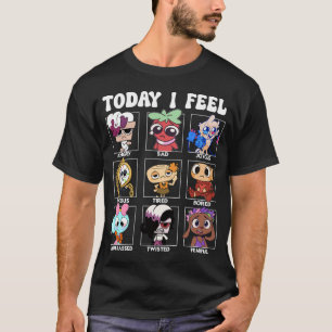 T-shirt Le monde de Dandy Comment je me sens panneau Dan