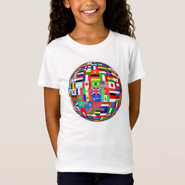 T-Shirt LE MONDE MARQUE LE BALLON DE FOOTBALL (Devant)