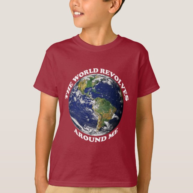 T-shirt Le Monde tourne autour de moi Enfants (Devant)