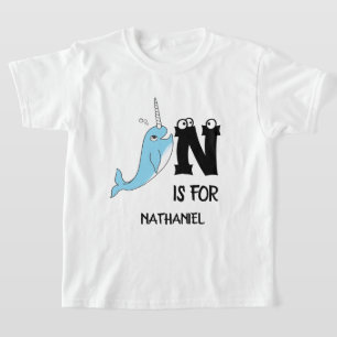 T-shirt Le monogramme N personnalisé est destiné à la band