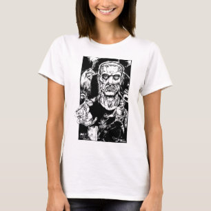 T-shirt Le monstre échappe aux filles T
