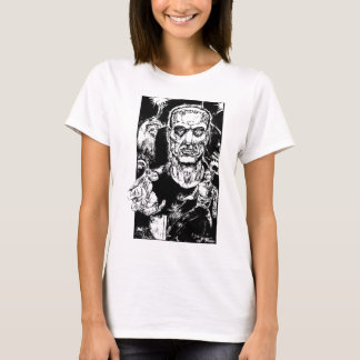 T-shirt Le monstre échappe aux filles T