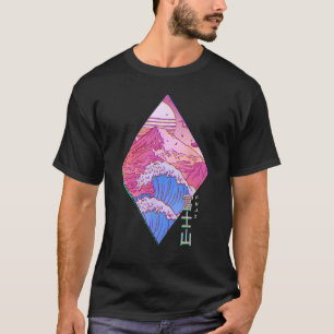T-shirt Le Mont Fuji Japon Vague Au Large Kanagawa Japon V