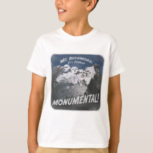 T-shirt Le mont Rushmore monumental