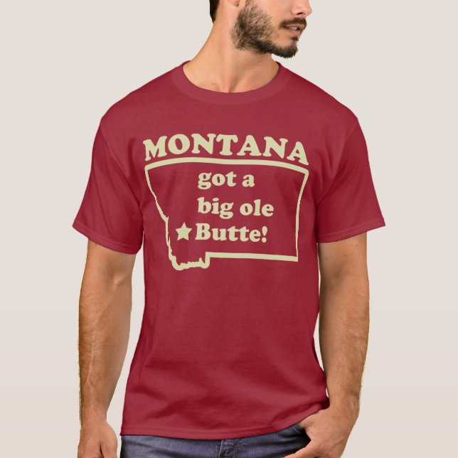 T-shirt Le Montana a passé une grande vieille (vieille) (Devant)