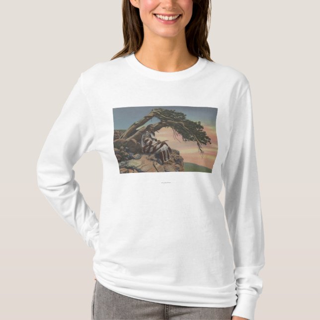 T-shirt Le Montana - chef indien en parc national de (Devant)