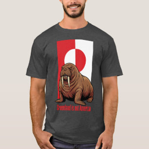 T-shirt Le Morse du Groenland n'est pas américain