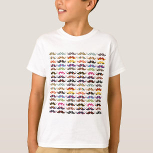 T-shirt Le motif de moustache est mignon