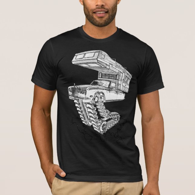 T-shirt Le Motorhome vertical le plus grand (Devant)