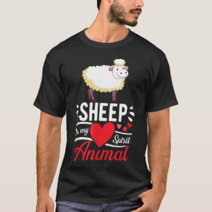 T-shirt Le mouton est mon esprit L'amour animal mignon, le