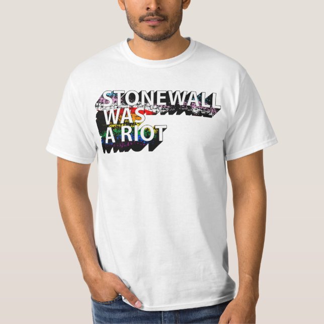 T-SHIRT LE MUR DE PIERRE ÉTAIT UNE ÉMEUTE (Devant)