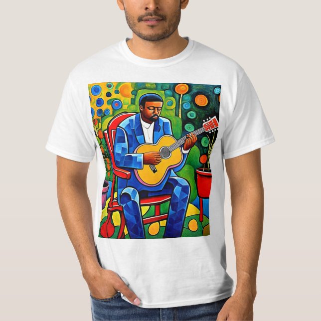 T-shirt Le musicien de jazz 3 (Devant)