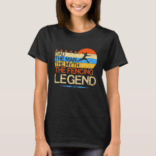 T-shirt Le Mythe De L'Homme Le Pompier La Légende