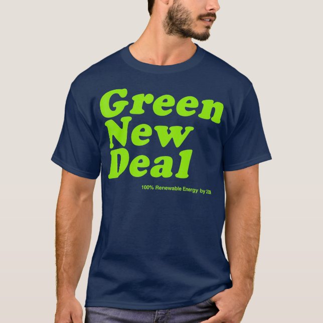 T-shirt Le New Deal vert (Devant)