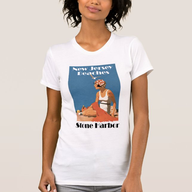 T-shirt Le New Jersey échoue le port en pierre de ~ (Devant)