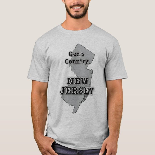 T-shirt Le New Jersey est le PAYS d'un DIEU (Devant)