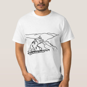 T-shirt "Le nid de l’aigle, Berchtesgaden"   Art minimalis