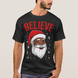 T-shirt Le Noël noir de Père Noël en Afrique