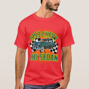 T-shirt Le noir des hommes Chevy 1953 210