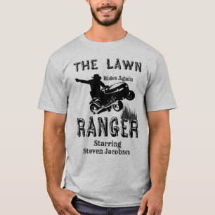 T-shirt Le nom de coutume de garde forestière de pelouse