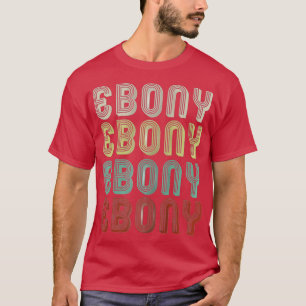 T-shirt Le Nom Est Ebony Dans Rétro Vintage Disco Funny