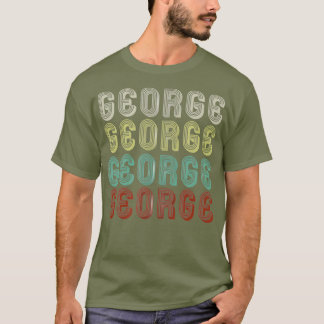 T-shirt Le Nom Est George Dans Funny Retro Disco Vintage