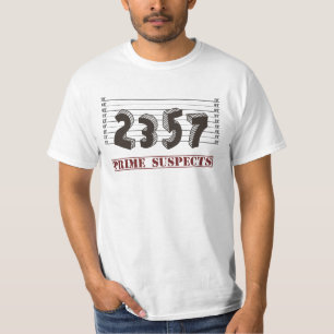 T-shirt Le nombre premier soupçonne