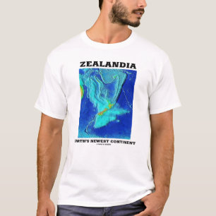 T-shirt Le nouveau continent de la Terre de Zealandia