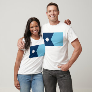 T-shirt Le nouveau drapeau de l'État du Minnesota (refonte
