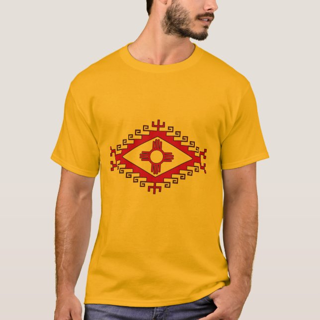 T-shirt Le Nouveau Mexique Zia (Sun) (Devant)