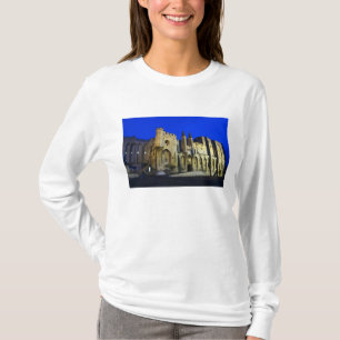 T-shirt Le Palais du Pape à Avignon au coucher du soleil. 