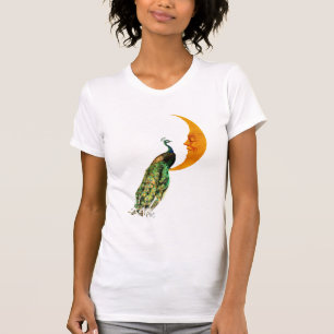 T-shirt Le paon sur la Lune