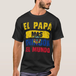 T-shirt Le Pap Le Plus Chingn Du Monde Drapeau Équateur