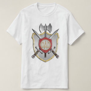 T-shirt Le papa adoube la crête de bataille